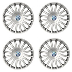 Puklice pre VW (modré) 15 CRYSTAL silver Versaco Tuning.Cool