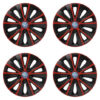 Puklice pre VW (modré) 15 RAPIDE red and black Versaco Tuning.Cool