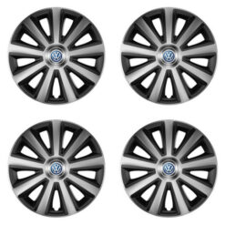Puklice pre VW (modré) 16 Aviator carbon silver&black Versaco Tuning.Cool