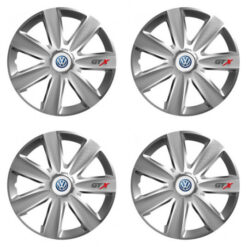 Puklice pre VW (modré) 16 GTX CARBON silver Versaco Tuning.Cool