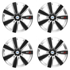 Puklice pre Volvo (biele) 14 GTX CARBON silver/black Versaco Tuning.Cool