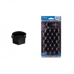 Sada krytiek pre skrutky kolies 19mm - čierne Amio Tuning.Cool