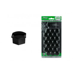 Sada krytiek pre skrutky kolies 21 mm - čierne Amio Tuning.Cool