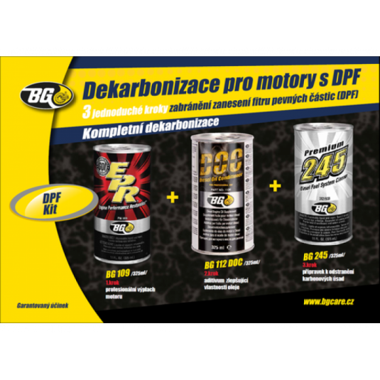 Sada pre údržbu a čistenie naftových motorov – BG 6575 MO KIT BG Tuning.Cool