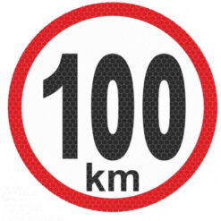 Samolepka reflexná malá - 100km AutoZulu Tuning.Cool