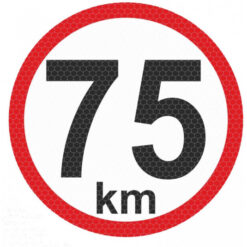 Samolepka reflexná malá - 75km AutoZulu Tuning.Cool
