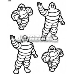 Samolepka set Michelin 4ks AutoZulu Tuning.Cool