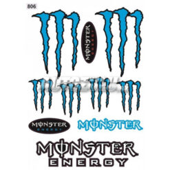 Samolepka set Monster modrá AutoZulu Tuning.Cool