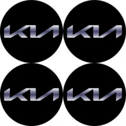 Samolepky živicové 3D KIA nové logo 4ks AutoZulu Tuning.Cool