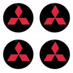 Samolepky živicové 3D Mitsubischi 4ks červené AutoZulu Tuning.Cool