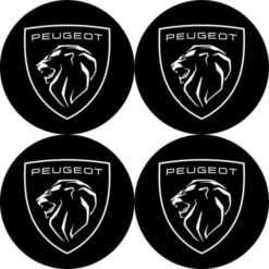 Samolepky živicové 3D PEUGEOT nové logo 4ks AutoZulu Tuning.Cool