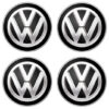 Samolepky živicové 3D VOLKSWAGEN čierne 4ks AutoZulu Tuning.Cool