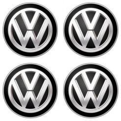 Samolepky živicové 3D VOLKSWAGEN čierne 4ks AutoZulu Tuning.Cool