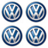 Samolepky živicové 3D Volkswagen modrá 4ks AutoZulu Tuning.Cool