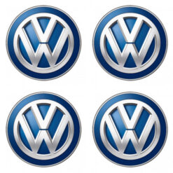 Samolepky živicové 3D Volkswagen modrá 4ks AutoZulu Tuning.Cool