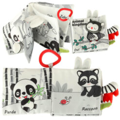 Senzorická kniha mäkké chvosty zvierat sova  Tuning.Cool