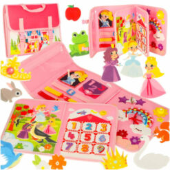 Senzorické zmyslové montessori manipulačné dosky na batoh ružové  Tuning.Cool