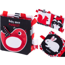 Senzorické značky na uhryznutie knihy Kontrastný les  Tuning.Cool