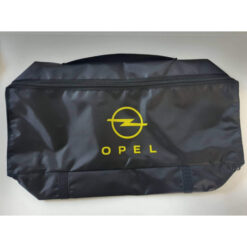 Taška povinnej výbavy Opel čierna so žltým nápisom Panacea Tuning.Cool