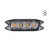 Výstražné osvetlenie oranžové 4x3W LED R65 R10 12/24V IP67 Amio Tuning.Cool