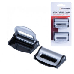 Zarážka bezpečnostného pásu klip strieborno čierna 4cars Tuning.Cool