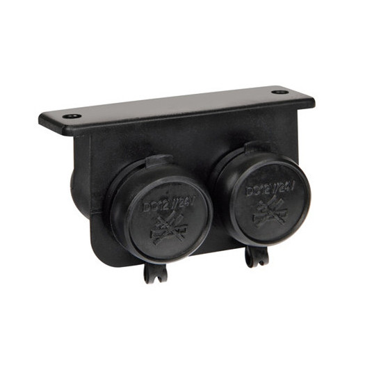Zásuvka s uzáverom dvojitá 12/24 V do 15 A Lampa Tuning.Cool