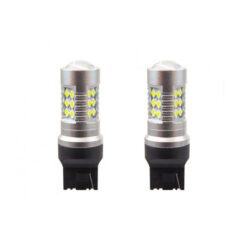 Žiarovky LED 1156 CANBUS 24SMD 3030 T20 7440 W21W White 12V/24V (2ks) Amio Tuning.Cool