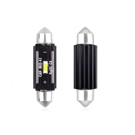 Žiarovky LED CANBUS 1 SMD UltraBright 1860 Festoon 41mm White 12V/24V (2ks) Amio Tuning.Cool